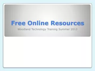 Free Online Resources