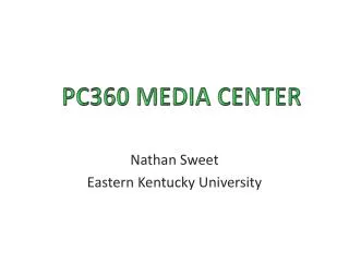 Nathan Sweet Eastern Kentucky University