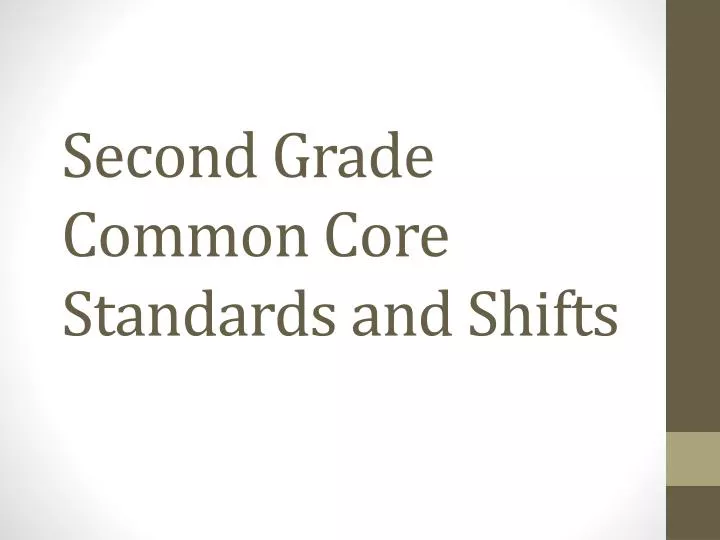 second grade common core standards and shifts