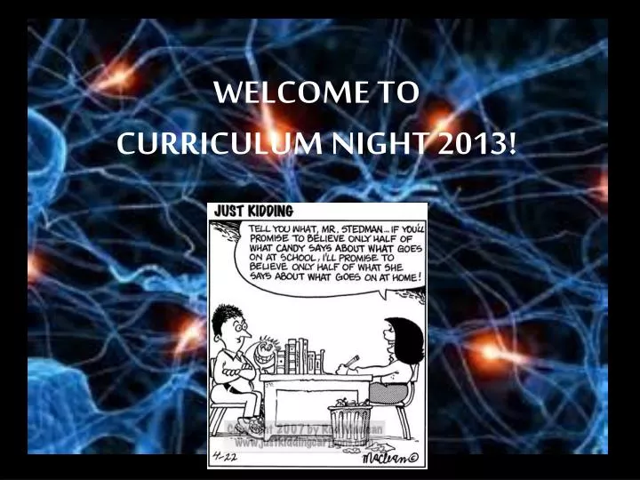 welcome to curriculum night 2013