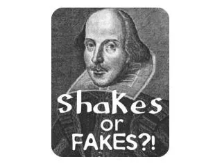 Shakespeare = Blue Other person = Red
