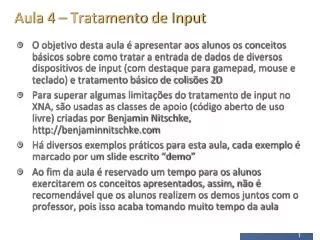 aula 4 tratamento de input