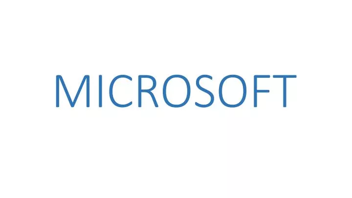 microsoft