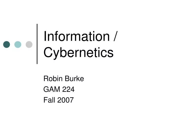 information cybernetics