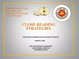 Close reading strategies
