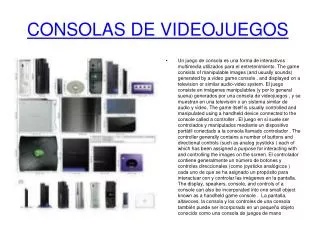 consolas de videojuegos