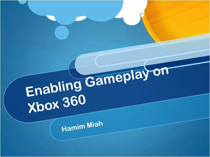 enabling gameplay on xbox 360