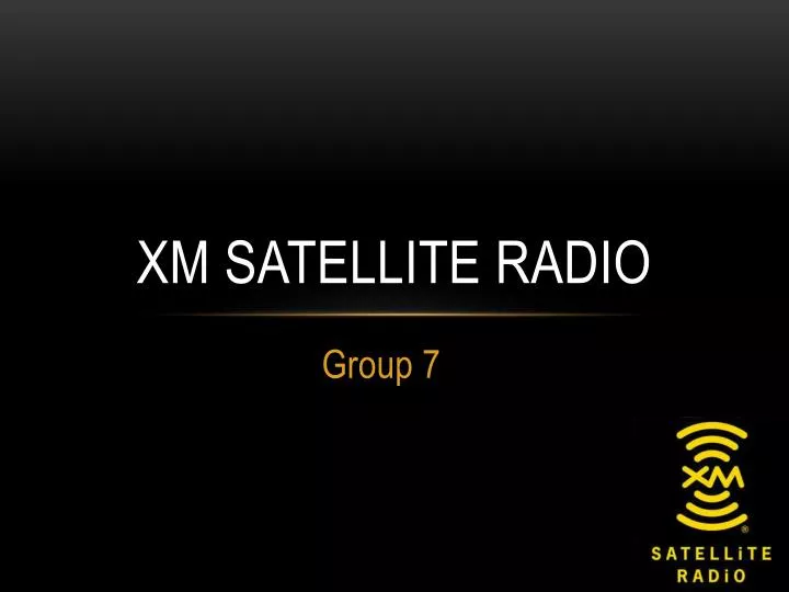 xm satellite radio