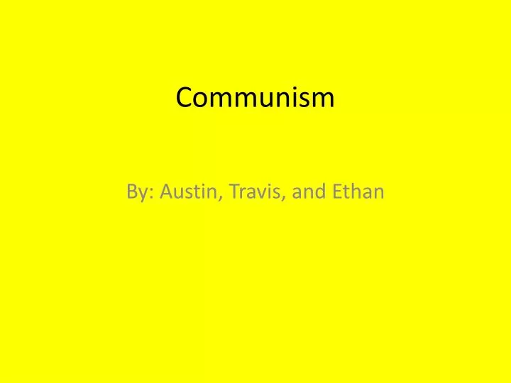 communism