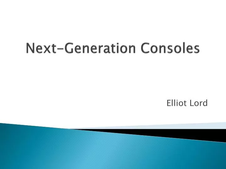 next generation consoles