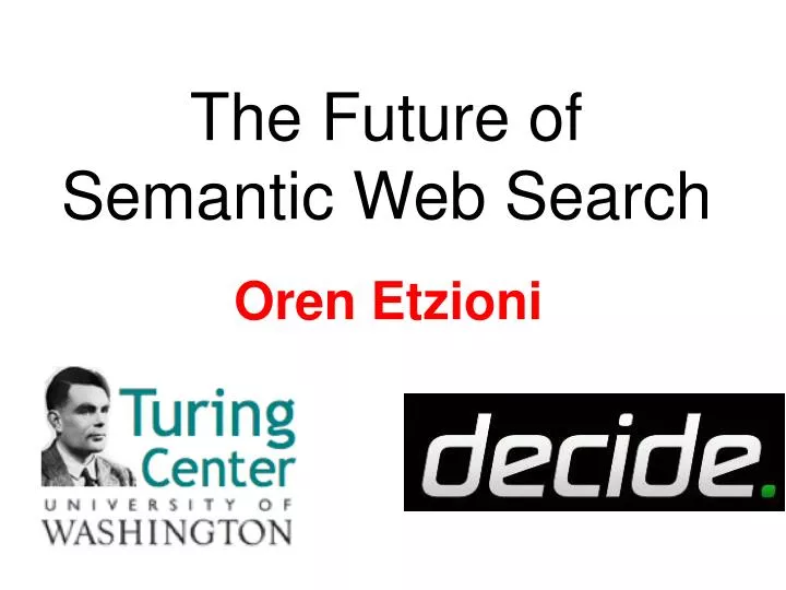 the future of semantic web search