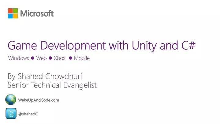 game development with unity and c