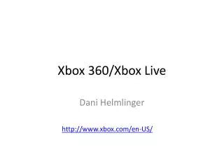 Xbox 360/Xbox Live