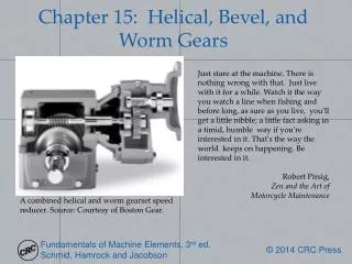 Chapter 15: Helical, Bevel, and Worm Gears