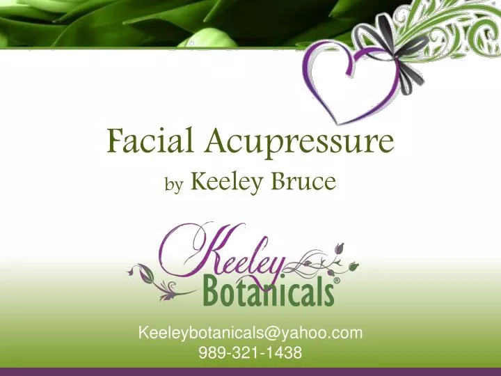 facial acupressure by keeley bruce