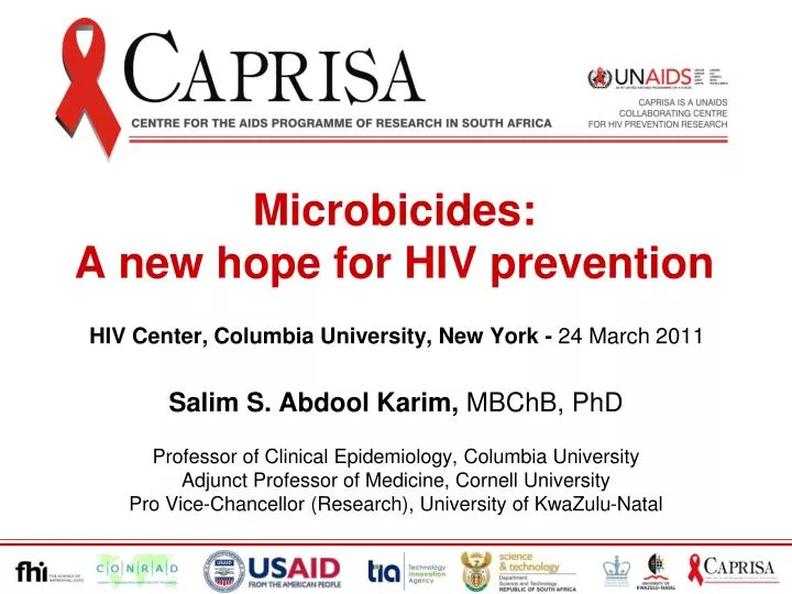 microbicides a new hope for hiv prevention