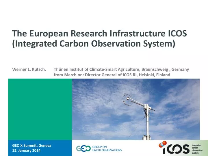 the european research infrastructure icos integrated carbon observation system