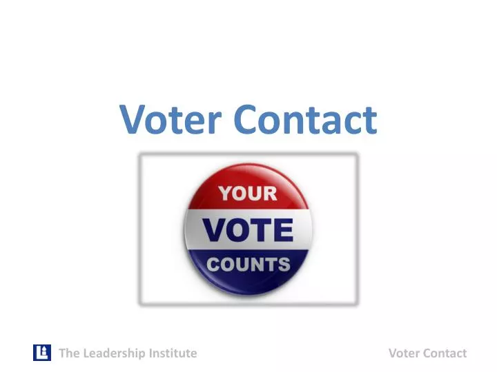 voter contact