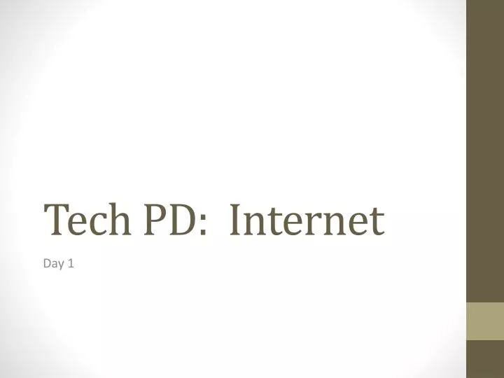 tech pd internet
