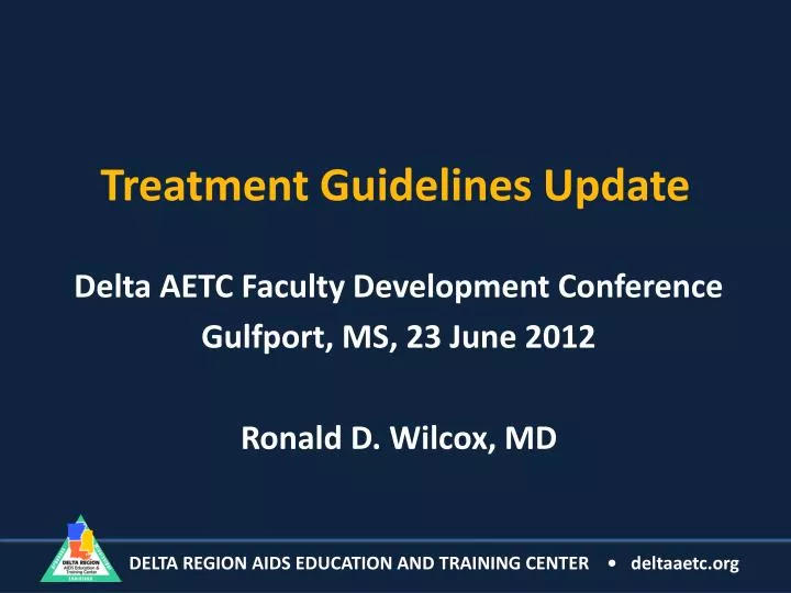treatment guidelines update