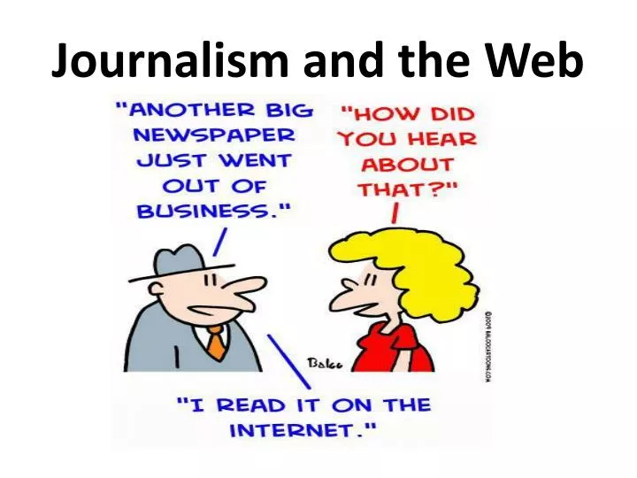 journalism and the web