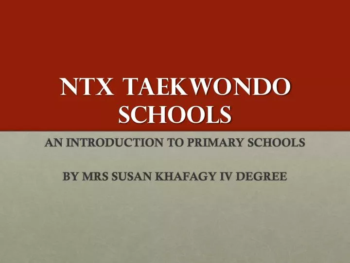 ntx taekwondo schools