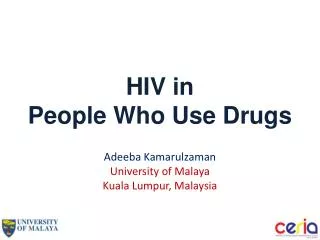 HIV in People Who Use Drugs