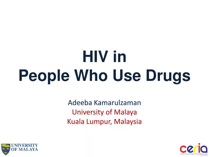 hiv in people who use drugs