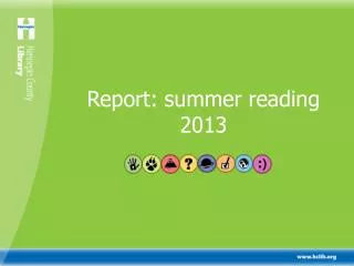 Report: summer reading 2013