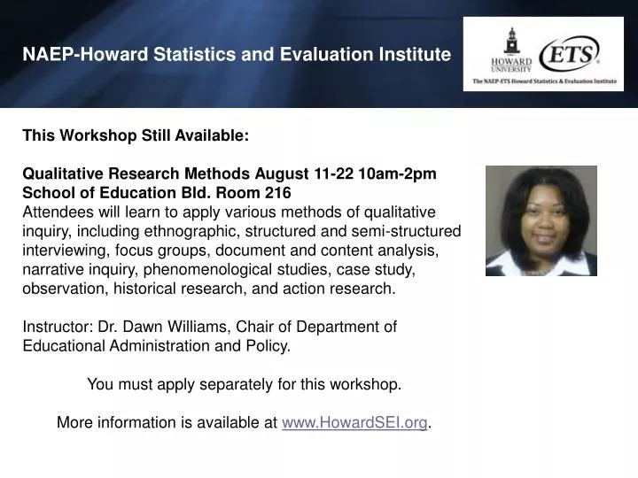naep howard statistics and evaluation institute