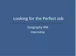 Looking for the Perfect Job - slide 1