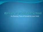 Welcome to Middle School - slide 1