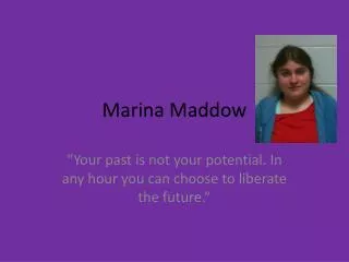 Marina Maddow