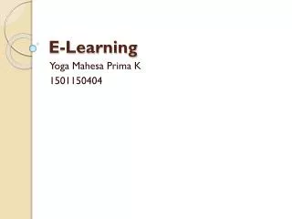 E-Learning