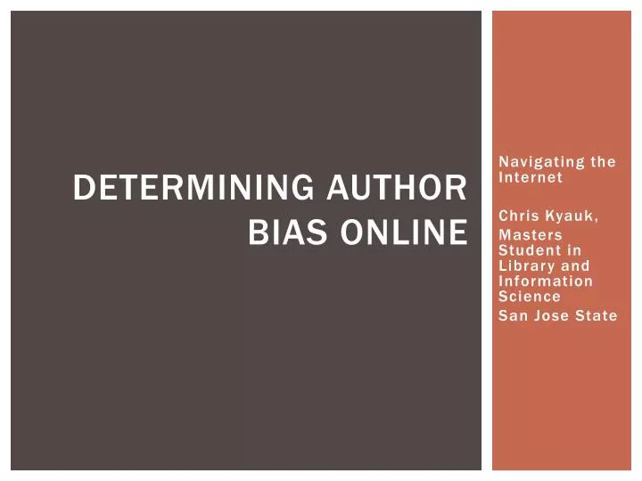 determining author bias online