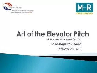 Art of the Elevator Pitch