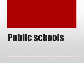 Public schools
