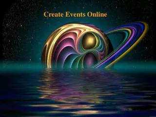 Create Events Online