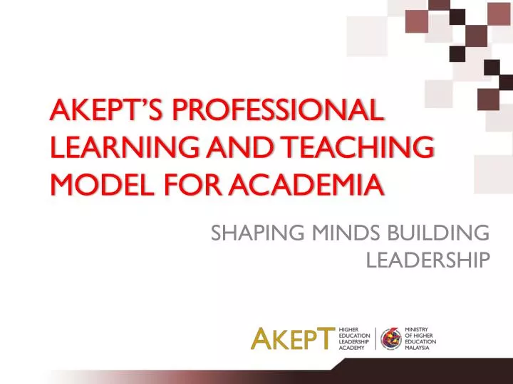akept s professional learning and teaching model for academia