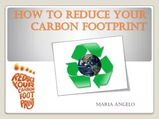 How to Reduce your Carbon Footprint