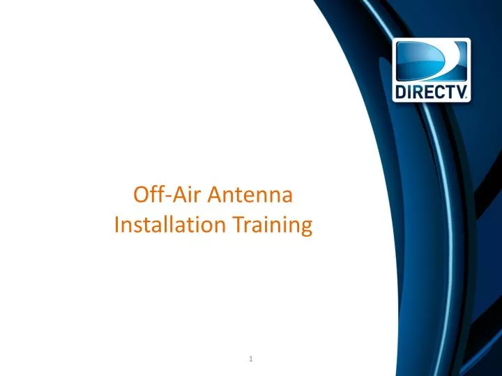off air antenna installation training