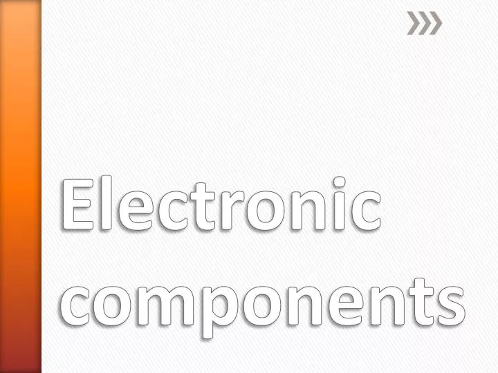 electronic components