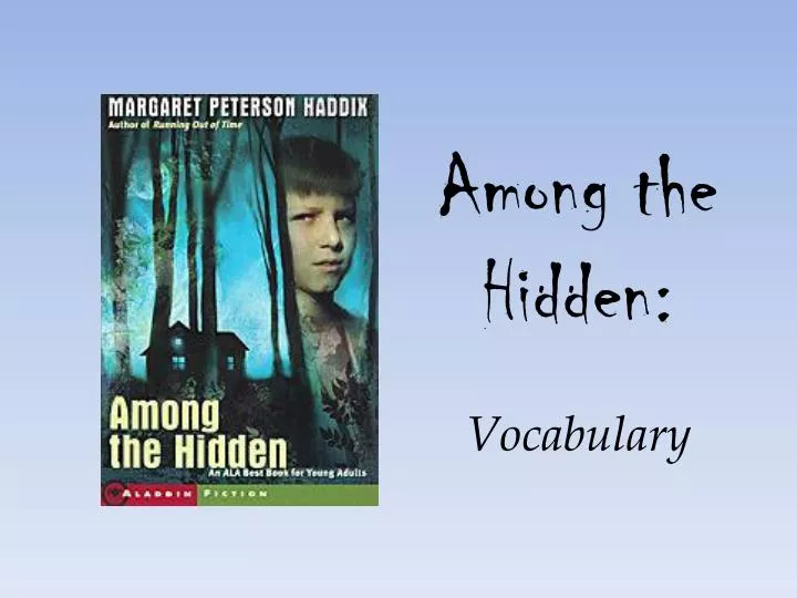 among the hidden vocabulary