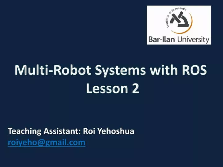multi robot systems with ros lesson 2