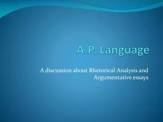 A.P. Language