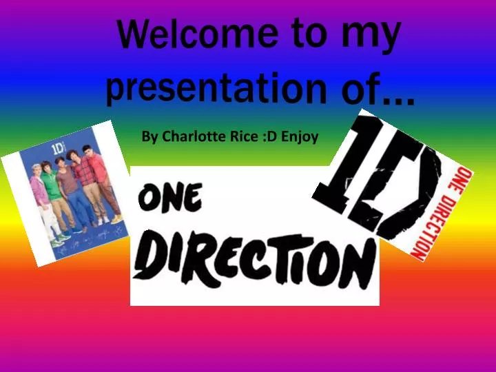 welcome to my presentation of