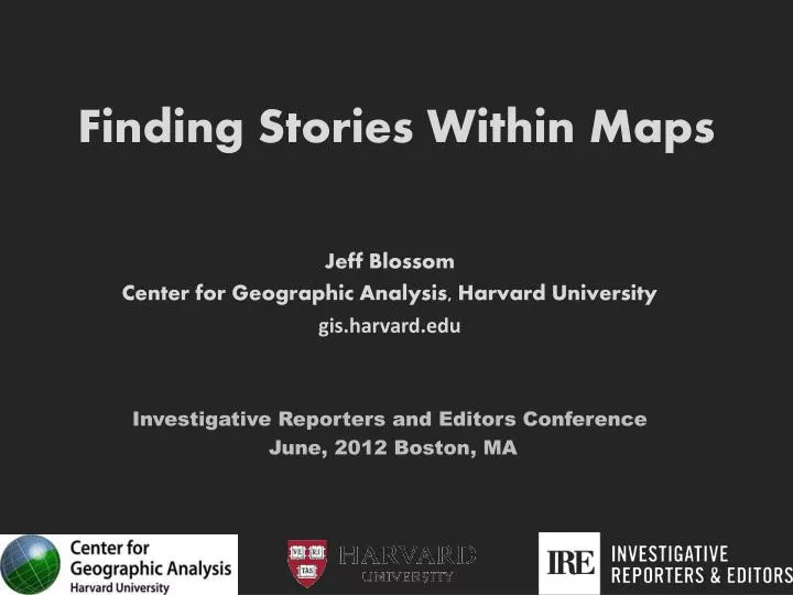 finding stories within maps