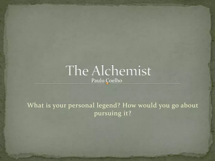 the alchemist