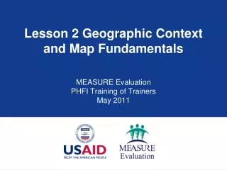 Lesson 2 Geographic Context and Map Fundamentals