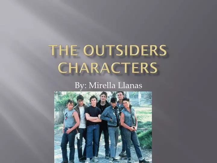 the outsiders characters